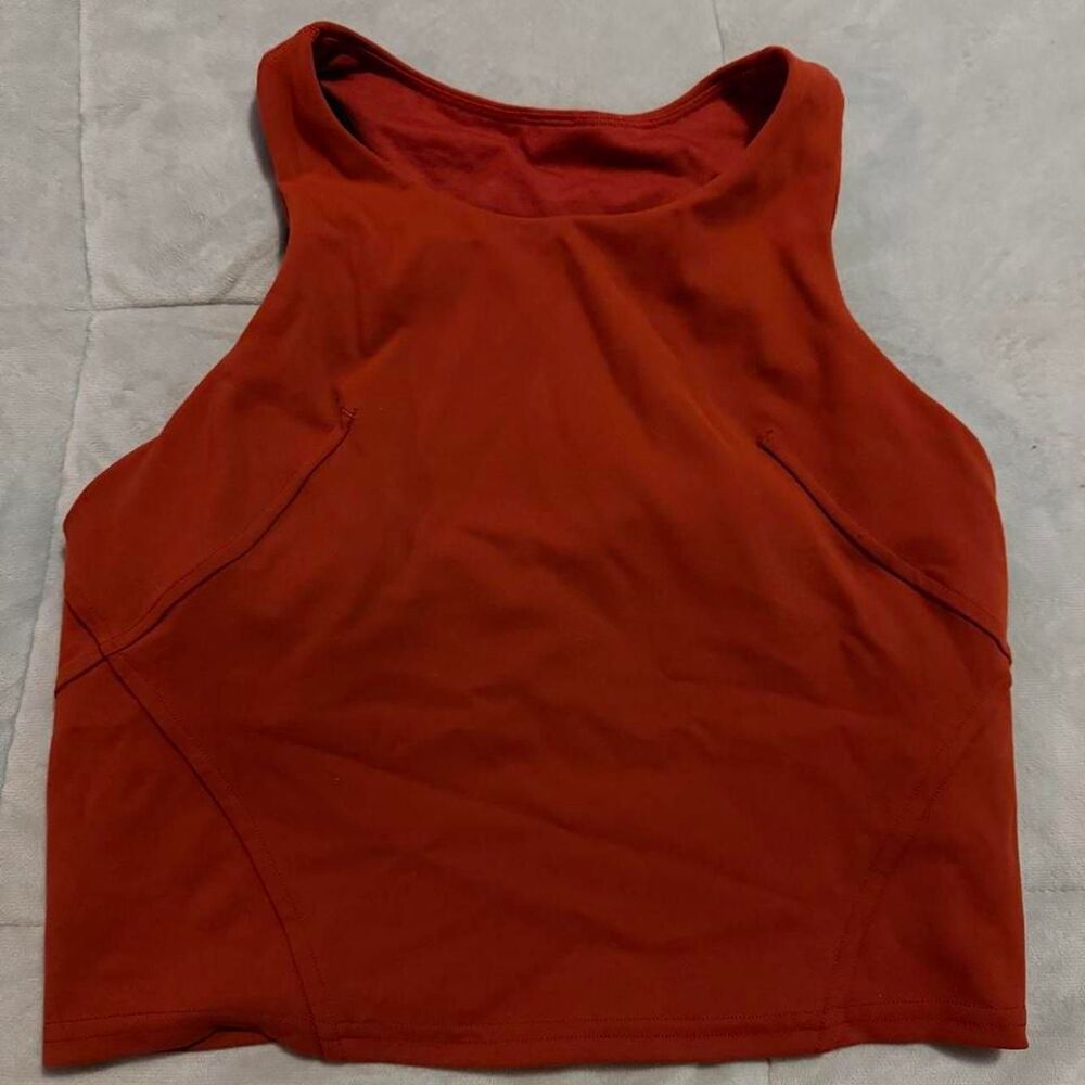 Lululemon Women's Orange and Burgundy Vest